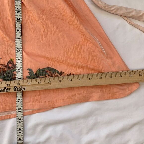 Y2K Butterfly Dropout Floral Milkmaid Midi Dress Size S Pink Burnout Fairycore - Picture 7 of 10